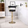 Bar Stools with Back and Footrest Counter Height Dining Chairs (1PCS/CTN) - as Pic