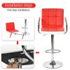 Jinsi Nan Bar stools : 360 Rotating Bar Stool with Armrest, Free-Lift Counter Height Bar Stool for Bar and Home Bars, bar stools Set of 2(red bar stoo