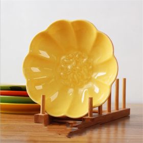 Household Ceramic Plate Creative Fruit 8 Inch (Option: Pumpkin plate)