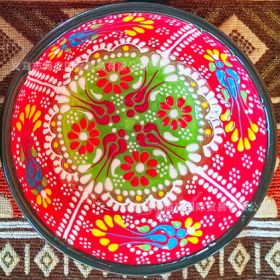 Turkish Ceramic Dishes For Household High-value Creative Tableware (Color: Red)