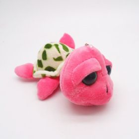 Colorful Turtle Big Eye Turtle Pendant Keychain (Option: Pink-8CM)