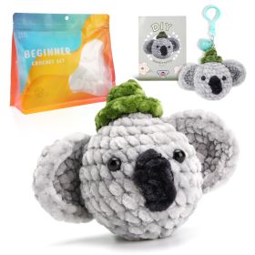 Chenille Doll Material Package Handmade DIY Crochet Woven Material Kit (Option: Koala)