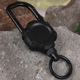 Magnetic Camping Anti-lost Keychain (Color: Black)