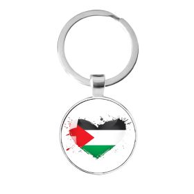 Palestinian Flag Time Stone Pendant (Option: Style 9)