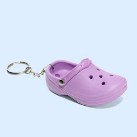 Fashion Simple Slide Style Keychain Pendant (Option: Lavender)