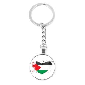 Palestinian Flag Time Stone Pendant (Option: Style 12)