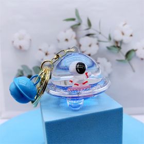 Creative Acrylic Spaceman Oil Keychain Pendant (Option: Blue Flying Boat Skateboard)